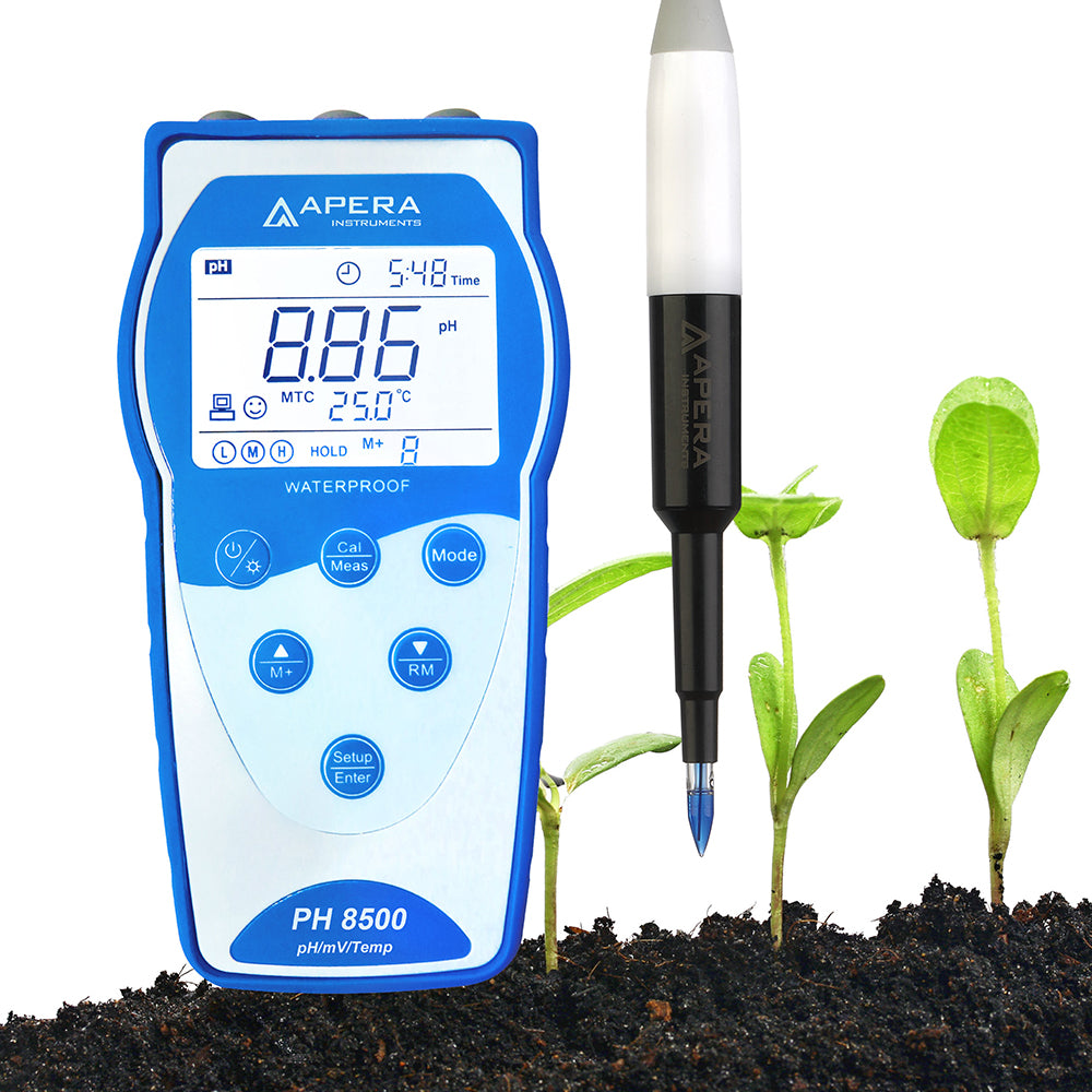 PH8500-SL 用途別高性能タイプ ポータブル式pH計 LabSen® 553標準付属 土壌ダイレクト測定向け データ管理機能付き