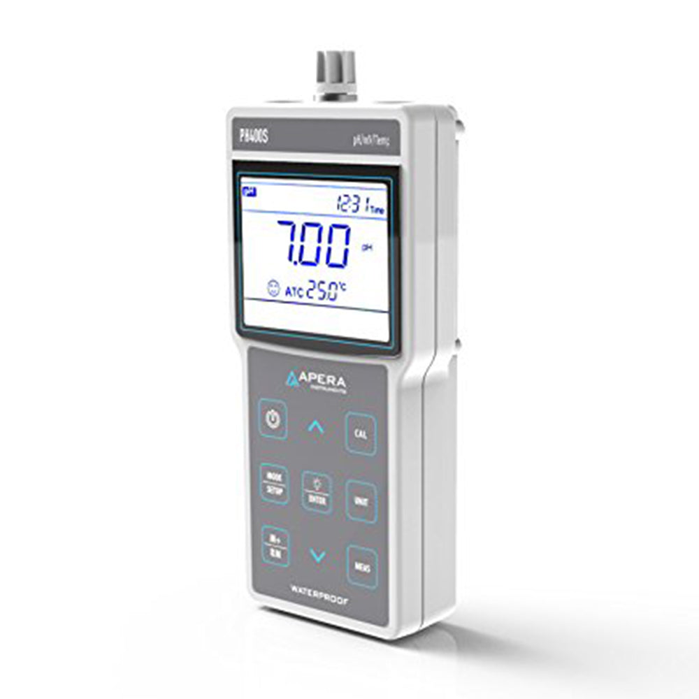 PH400S プレミアムタイプ ポータブル式pH計 pH/ORP/℃ データ管理可能